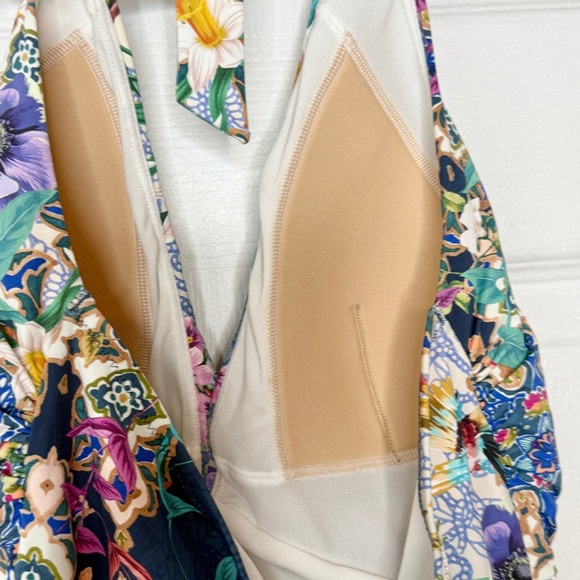 JOHNNY WAS - Woman’s Sady Floral Halter One-Piece Swimsuit - Medium - NWT - Picture 7 of 10